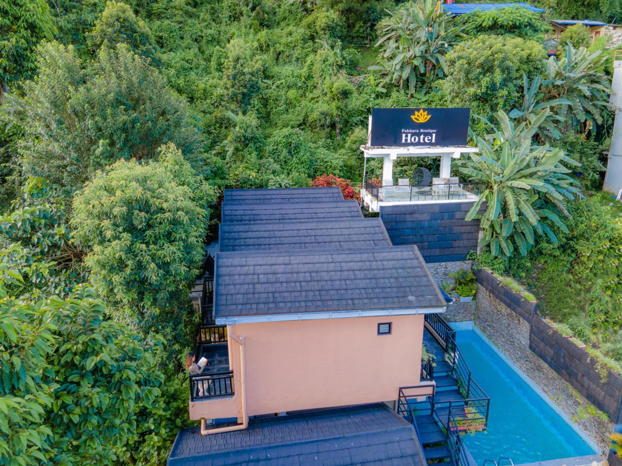 Pokhara Boutique Hotel Bagian luar foto
