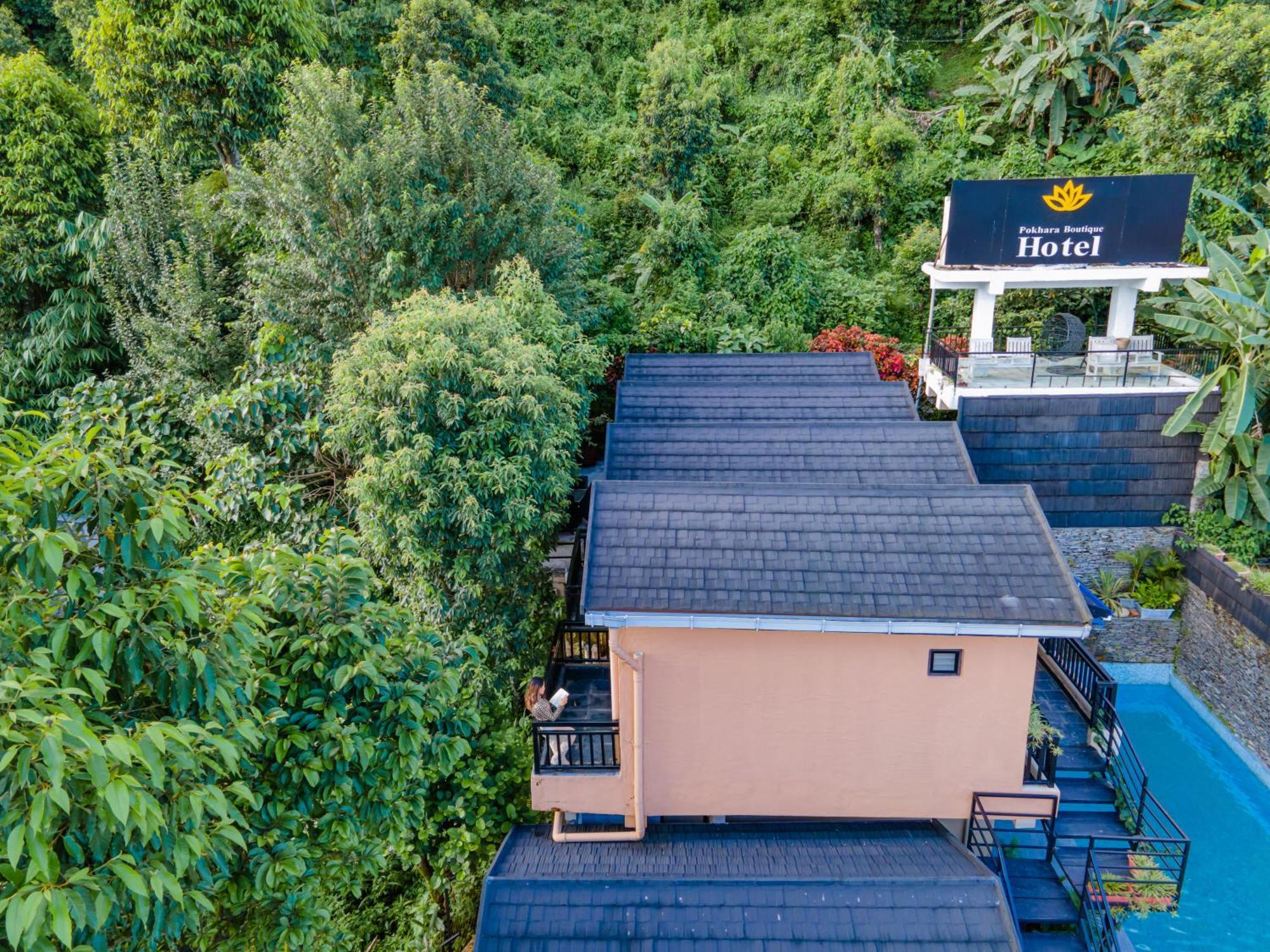 Pokhara Boutique Hotel Bagian luar foto
